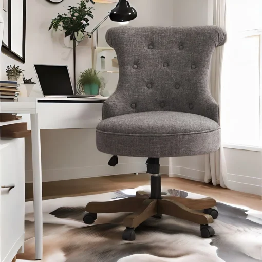 Asyra Kursi Staff Kantor Kain Canvas Desain Minimalis