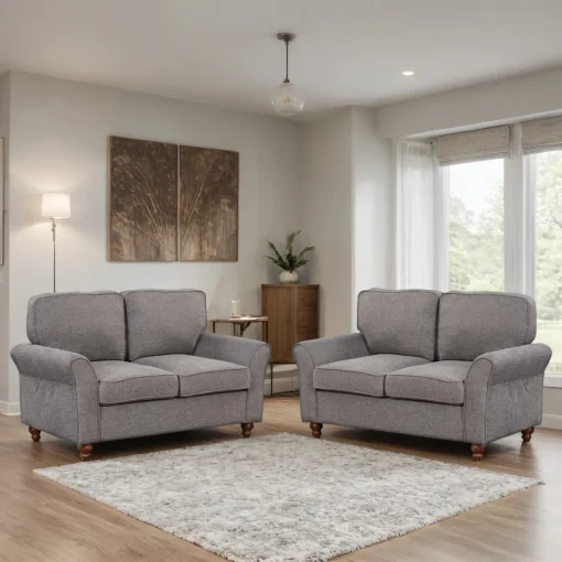 Aulora Set Sofa Tamu Klasik Minimalis Modern Kayu Jati