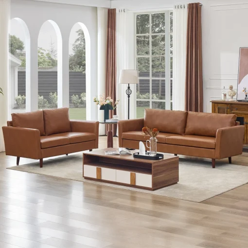 Borgan Set Sofa Tamu Retro Kain Oscar Desain Minimalis
