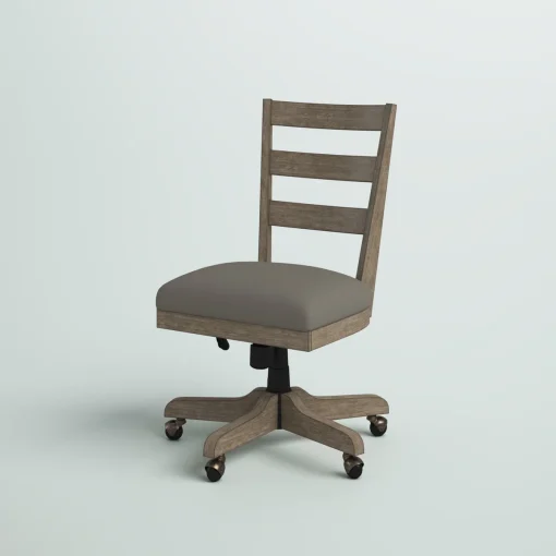 Braintree Kursi Kerja Kantor Rustic Kayu Jati Solid