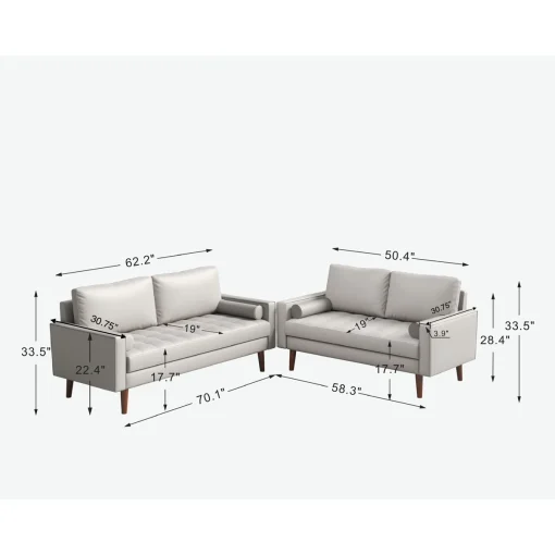 Bridgevill Set Sofa Tamu Retro Minimalis Modern