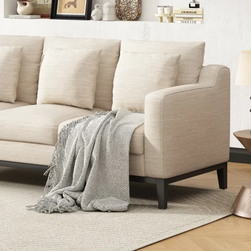 Bronte Sofa Tamu 3 Seater Minimalis Modern Kekinian