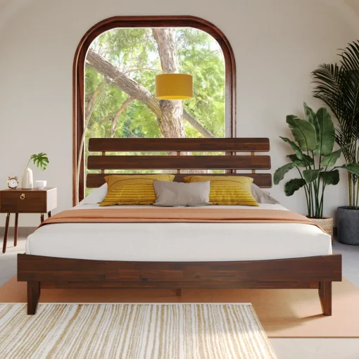 Cadden Tempat Tidur Minimalis Modern Kayu Jati Jepara