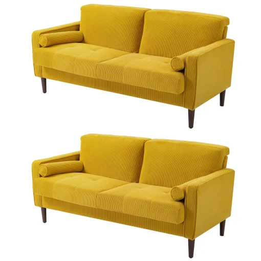 Carmen Set Sofa Tamu Minimalis Modern Kain Beludru