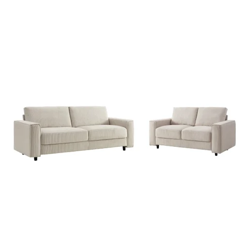 Cassandra Set Sofa Tamu Minimalis Modern Kain Beludru