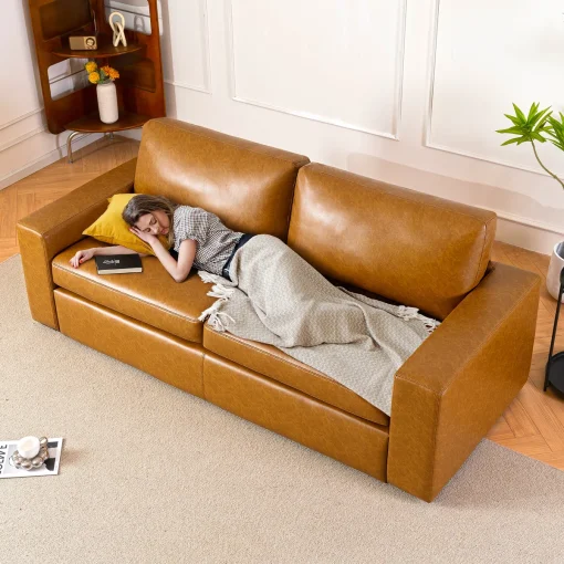 Caynemo Sofa Tamu Minimalis 2 Seater Kain Oscar Terbaru