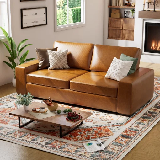 Caynemo Sofa Tamu Minimalis 2 Seater Kain Oscar Terbaru