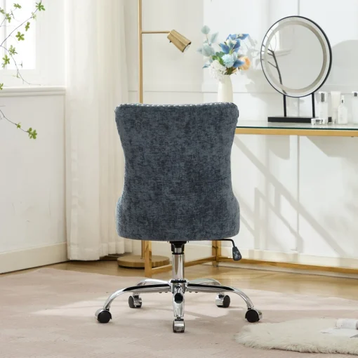 Chenille Kursi Kerja Kantor Kain Canvas Desain Modern