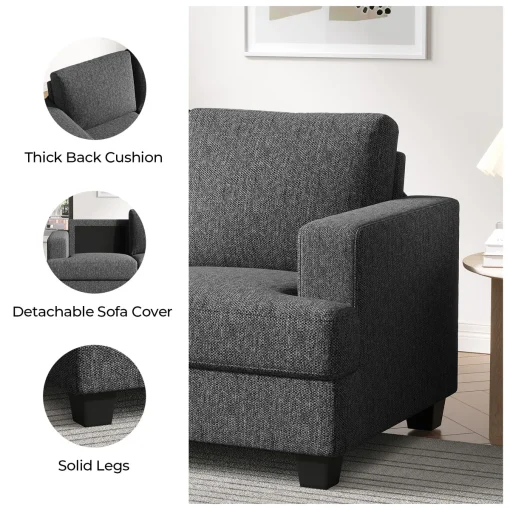 Dammara Set Sofa Tamu Minimalis Terbaru Kain Canvas