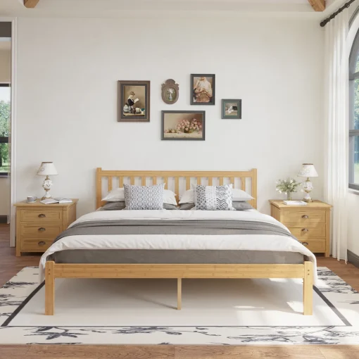Elecnist Tempat Tidur Kayu Jati Minimalis Kekinian