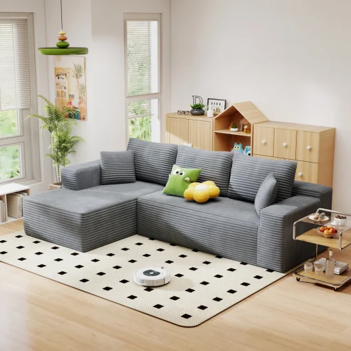 Ellie Set Sofa Tamu Sudut Multifungsi Desain Minimalis
