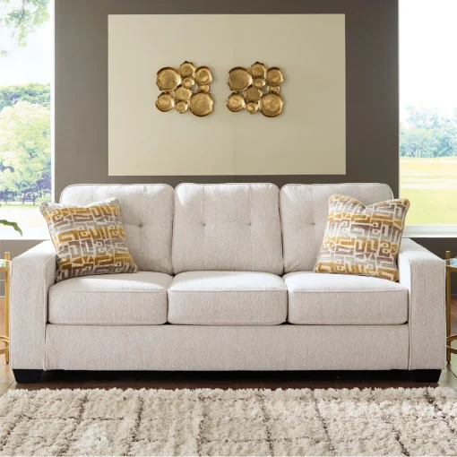 Fanciful Sofa Tamu 3 Seater Minimalis Modern Kain Canvas