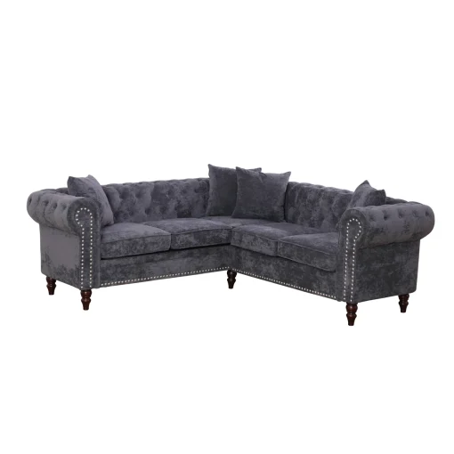 Flannel Set Sofa Tamu Model L Minimalis Modern Kekinian
