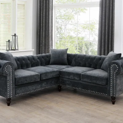 Flannel Set Sofa Tamu L Minimalis Modern