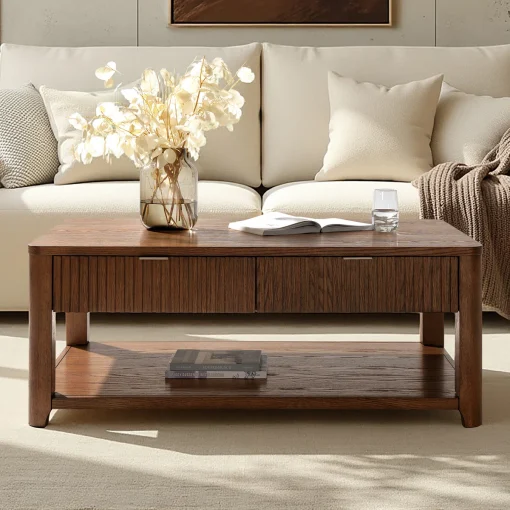 Fransisco Meja Tamu Rustic Minimalis Modern Terbaru