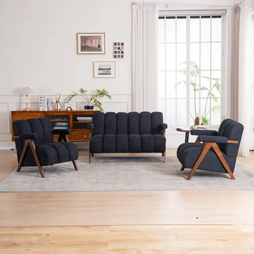 George Callen Set Sofa Tamu Kekinian Kayu Jati Minimalis