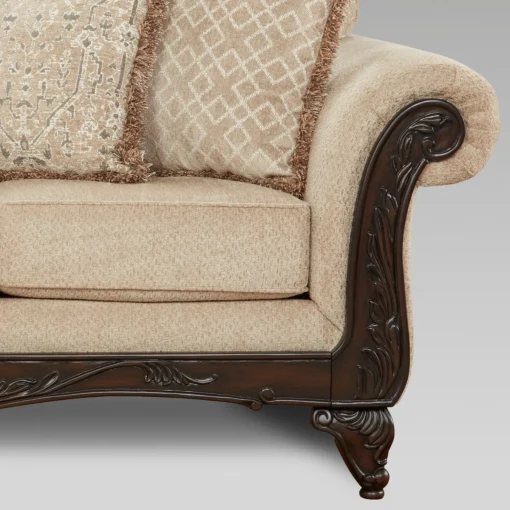Halimma Set Sofa Tamu Ukiran Kayu Jati Desain Klasik