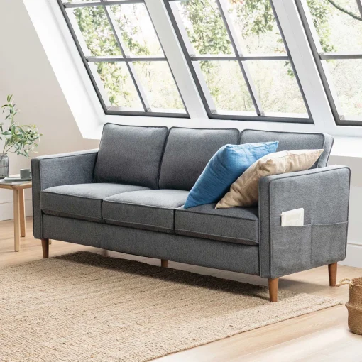 Hanna Sofa Tamu Minimalis Modern Model 3 Seater