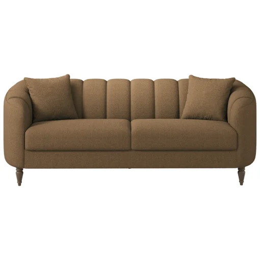 Javakien Sofa 2 Seater Minimalis Kain Canvas Texture