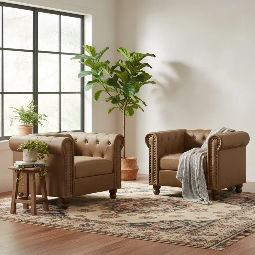 Joseph Set Sofa Tamu Chesterfield Modern Minimalis Terbaru