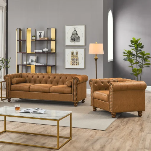 Joseph Set Sofa Tamu Chesterfield Modern Minimalis Terbaru