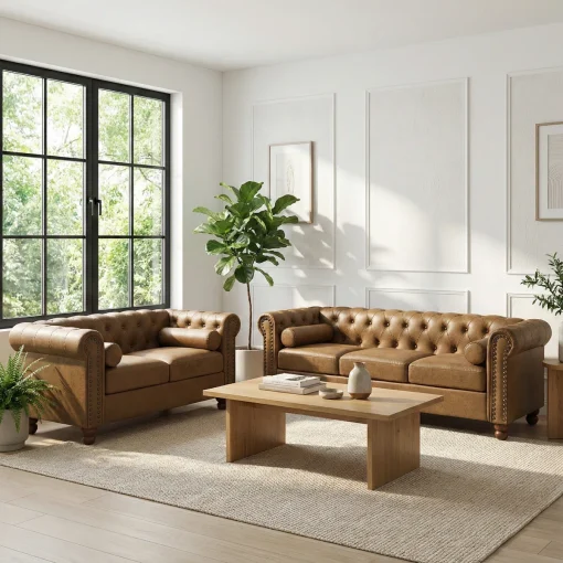 Jhosep Set Sofa Tamu Chesterfield Minimalis Modern