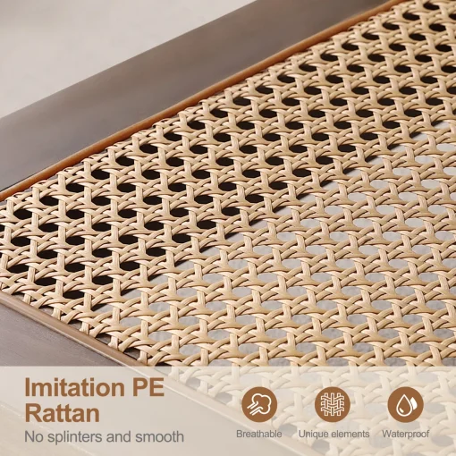 Jovinda Meja Tamu Unik Rotan Minimalis Modern Kayu Jati