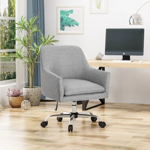 Kursi Kerja Kantor Putar Minimalis Kain Canvas