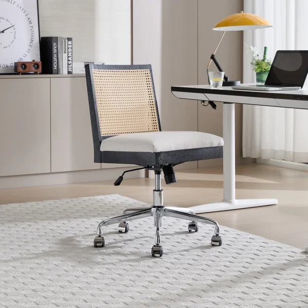 Kursi Kerja Kantor Anyaman Rotan