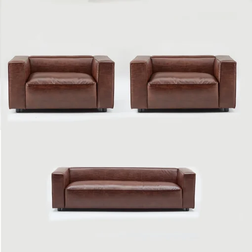 Lam Philip Set Sofa Tamu Modern Kain Oscar Premium