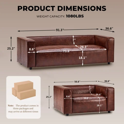 Lam Philip Set Sofa Tamu Modern Kain Oscar Premium