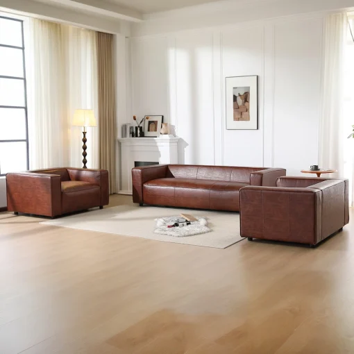 Lam Philip Set Sofa Tamu Modern Kain Oscar Premium