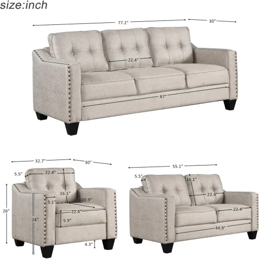 Lark Manork Set Sofa Tamu Terbaru Desain Minimalis