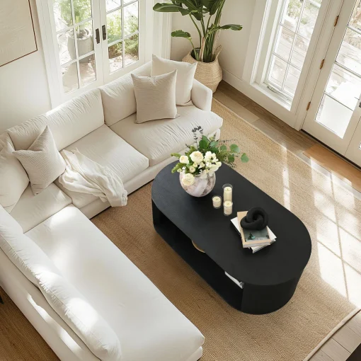 Levian Meja Tamu Unik Modern Kayu Jati Terbaru