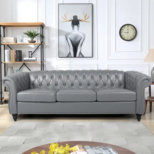 Luliana Sofa Tamu 3 Seater Minimalis Modern Kain Oscar