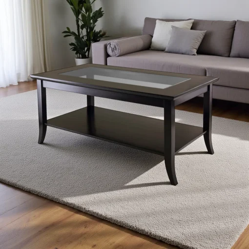 Mashpee Meja Tamu Top Glass Minimalis Modern Kekinian