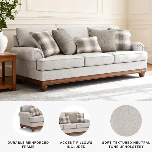 Meadow Sofa Tamu Minimalis 3 Seater Minimalis Modern