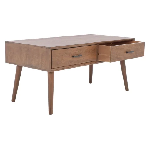 Meja Tamu Laci Retro Kayu Jati Minimalis Terbaru