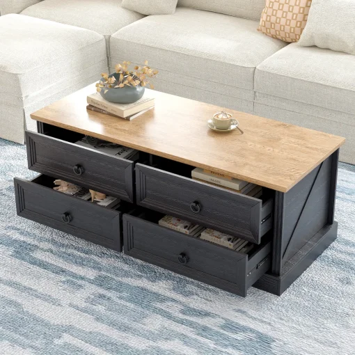 Meja Tamu Rustic Kayu Jati Desain Minimalis Jepara