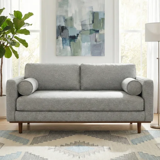 Morrison Sofa Tamu 2 Seater Kain Canvas Minimalis Terbaru