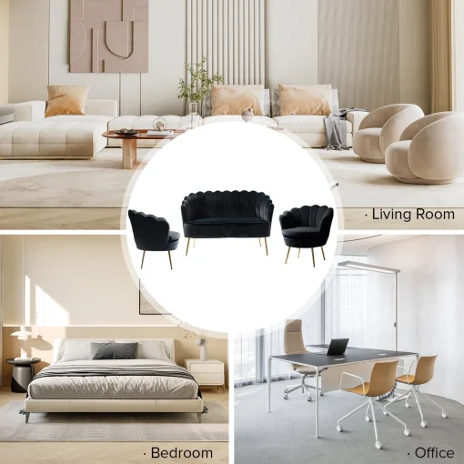 Nagita Set Sofa Tamu Retro Desain Unik Minimalis