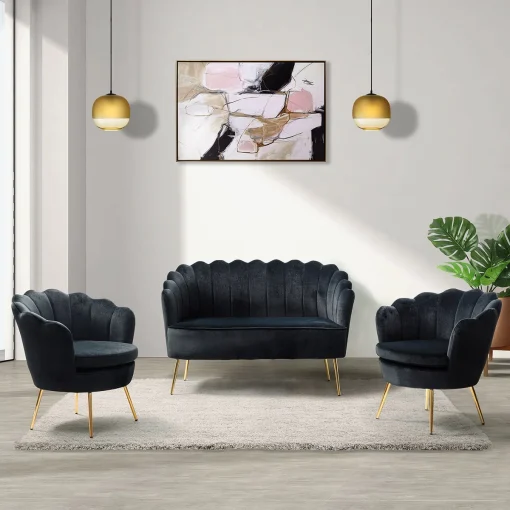 Nagita Set Sofa Tamu Retro Desain Unik Minimalis