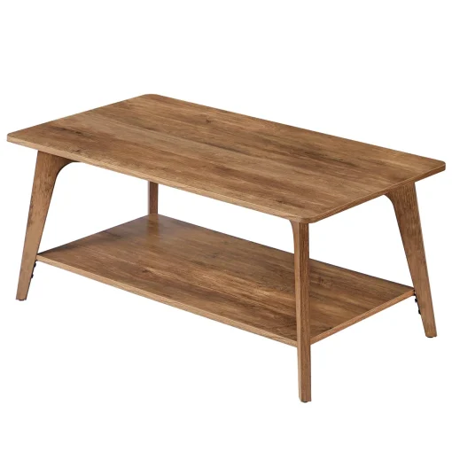 Oliver Meja Tamu Minimalis Terbaru Warna Walnut