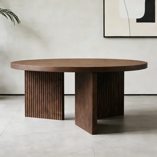Rebecca Meja Tamu Rustic Minimalis Kayu Jati Solid Jepara