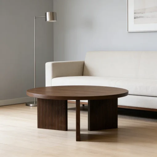 Rebecca Meja Tamu Rustic Minimalis Kayu Jati Solid Jepara