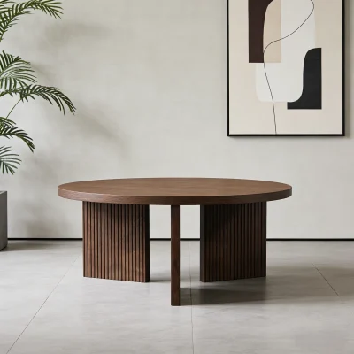 Rebecca Meja Tamu Rustic Kayu Jati Solid