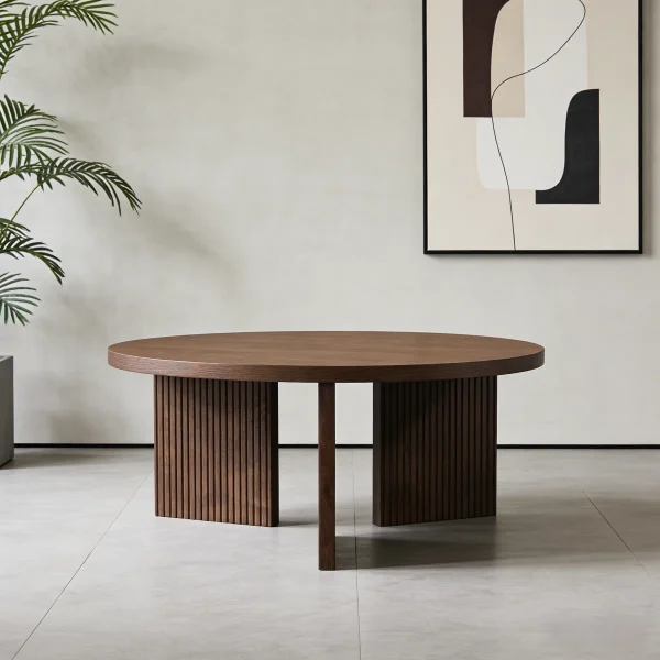 Rebecca Meja Tamu Rustic Kayu Jati Solid