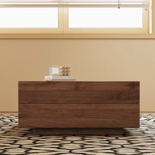 Roanoke Meja Tamu Kayu Jati Solid Modern Minimalis