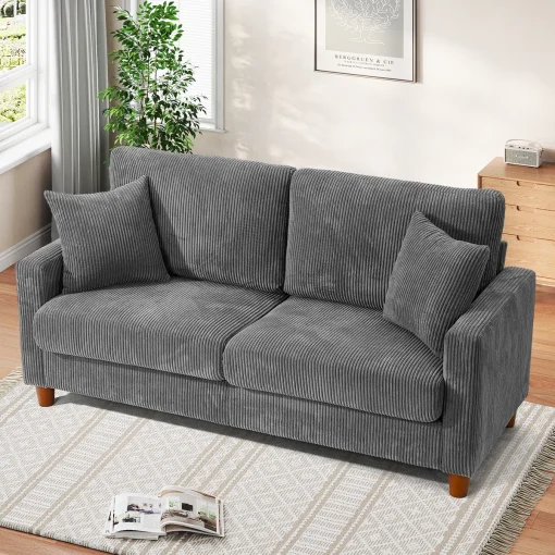 Roosia Sofa Minimalis Kain Canvas Terbaru Jepara