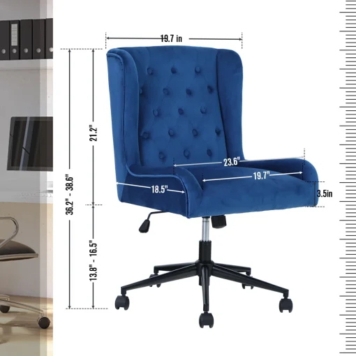 Rosdorf Kursi Kantor Direktur Desain Chesterfield Minimalis
